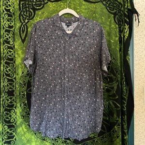 Torrid grey button down shirt